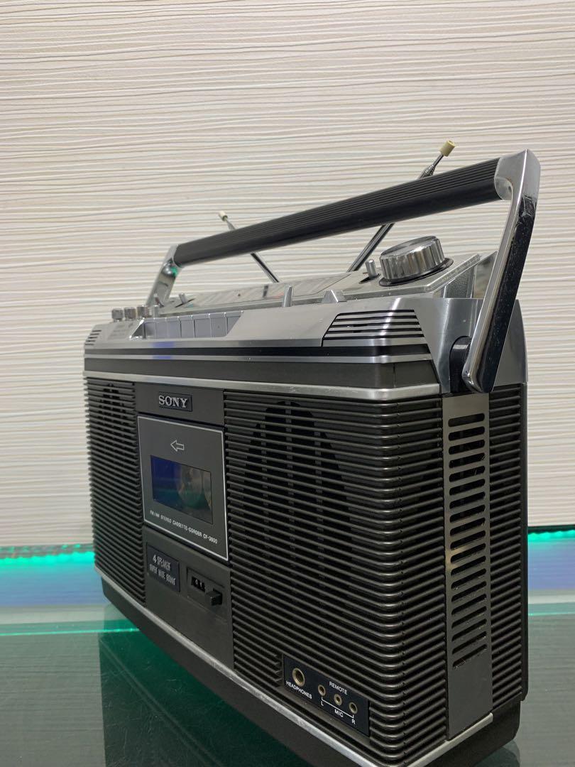 Rare SONY CF-3800 Boom Box, Maintained, Beautiful Manual very good