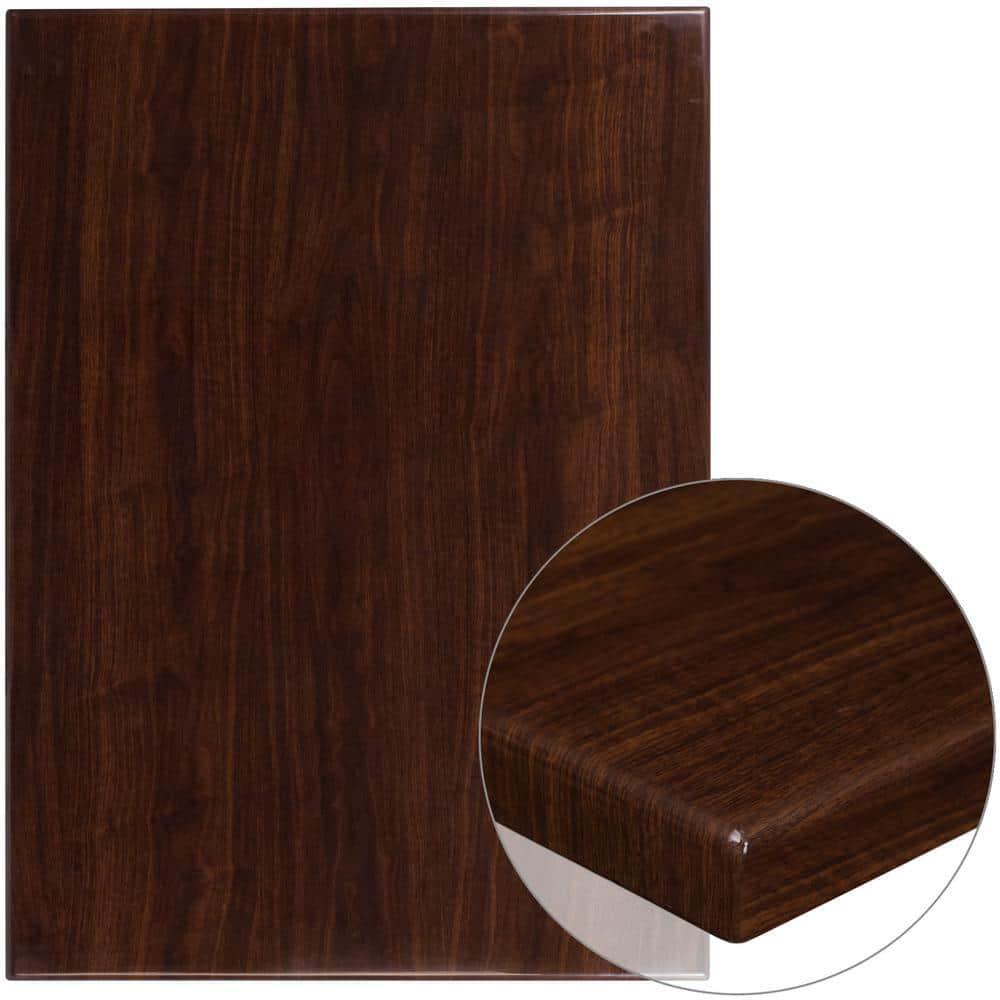 Flash Furniture Table Top 30" x 42" w/ 2" Thick DropLip HighGloss