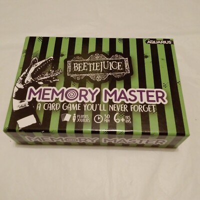BeetleJuice Memory Master Card Game New Open Box