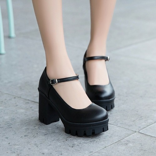 Sweet Ladies Block Kitten Heels Mary 
