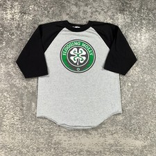 VTG Flogging Molly Shirt Mens Medium M Grey 3/4 Sleeve 90s Y2K Celtic Punk Band
