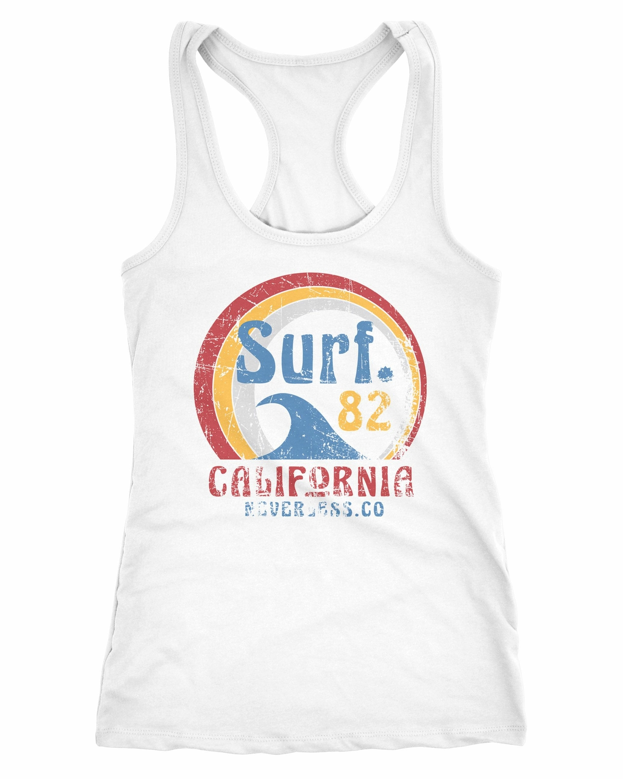 Майка Damen с логотипом для серфинга California USA в стиле Welle Surfing с принтом Aufdruck