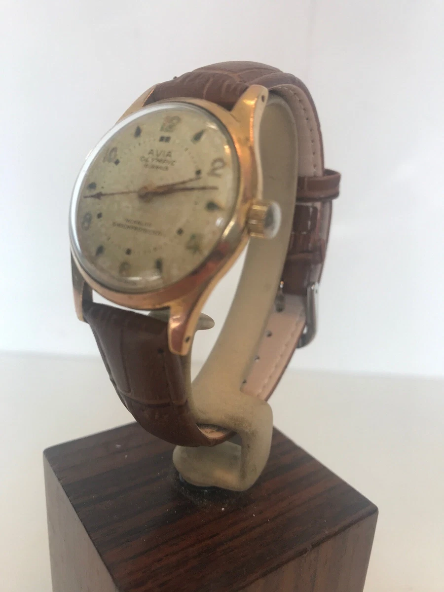Avia 15 jewels gold best sale watch