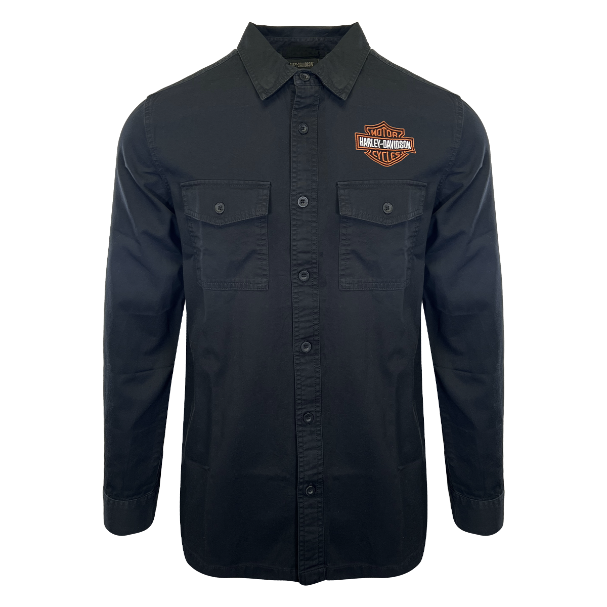 【Men's】Harley－Davidson 長袖シャツ Harley-Davidson Men's Shirt Black Beauty Bar & Shield Long Sleeve