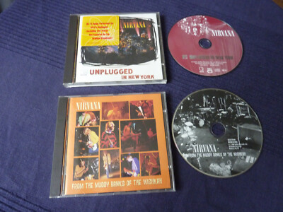 2 CDs NIRVANA MTV Unplugged & From The Muddy Banks Of The Wishkah LIVE Cobain