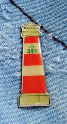 Pin Jever Pilsener Leuchtturm klein Brauerei in Jever Friesland Niedersachsen 