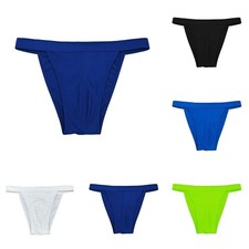 Mens Swimwear Pouch Underwear Thong Swim Shorts Trunks Briefs Bikini Swimming