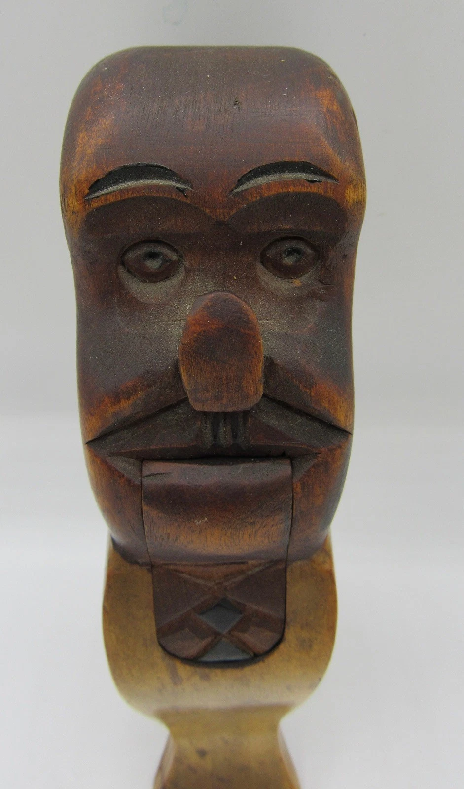Charming vintage folk art carved wood nutcracker man wearing tie 6.5"
Opens in a new window or tab