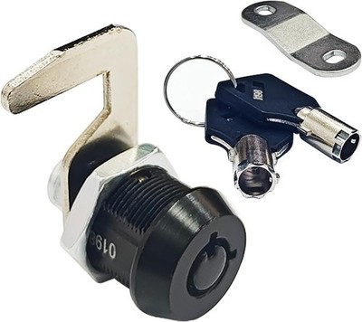 1 Pack Black Toolbox Locks with Keys 5/8 Inch Tubular Cam Lock Keyed 