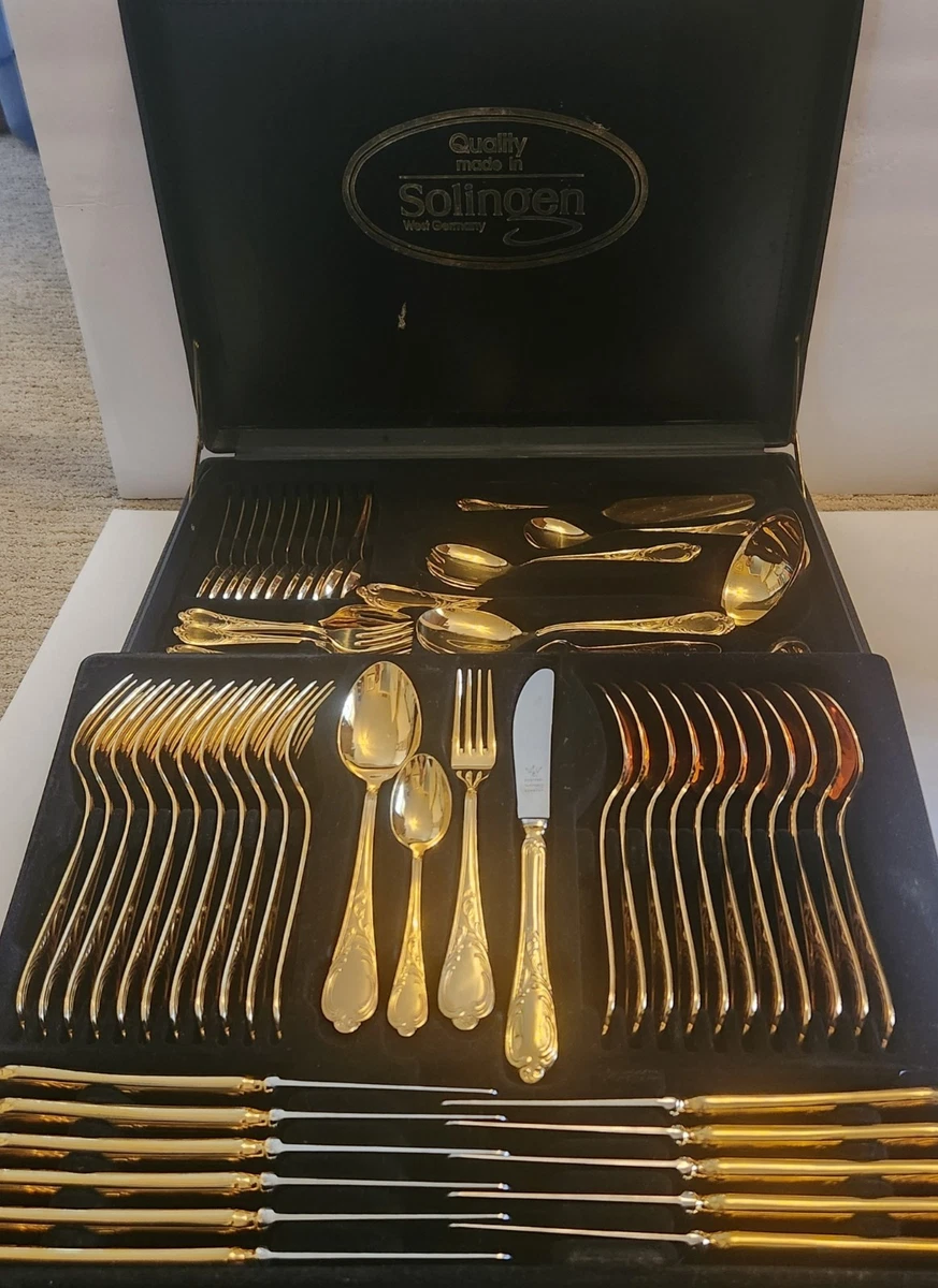 Solingen Gold Flatware In Collectible Flatware & Silverware for