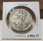 1941 D Walking Liberty Half Dollar 90% Silver U.S. Coin