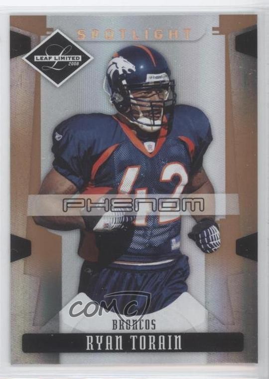 2008 Leaf Limited Phenom Spotlight Bronze 5/125 Ryan Torain #285 Rookie RC a0s