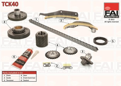 FAI AutoParts Steuerkettensatz TCK40 für MITSUBISHI PAJERO 4 Van 3 Canvas Top 2