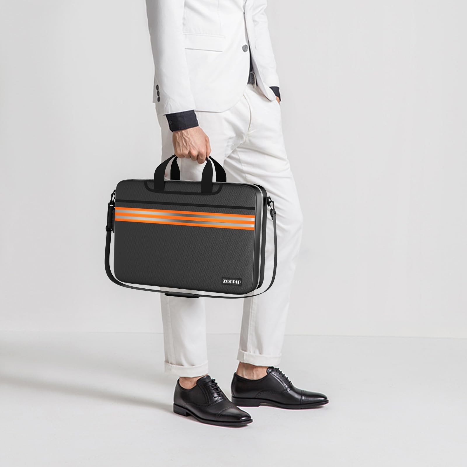 Accordion File Organizer with Lock,Fireproof Document Organizer Bag with Shou...