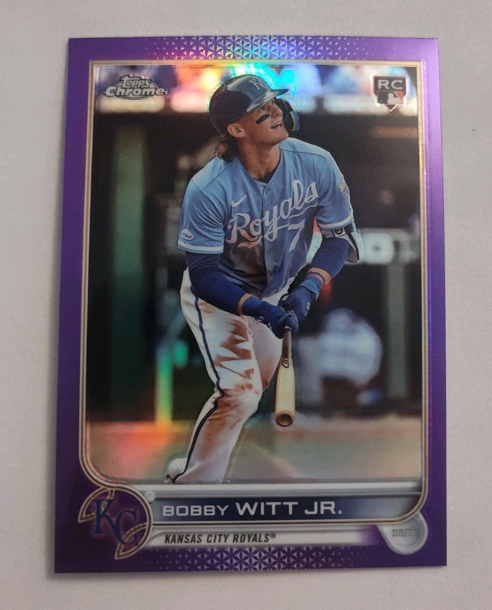 2022 Topps Chrome Update Series - Bobby Witt Jr. #USC35 Purple Refractor (RC)