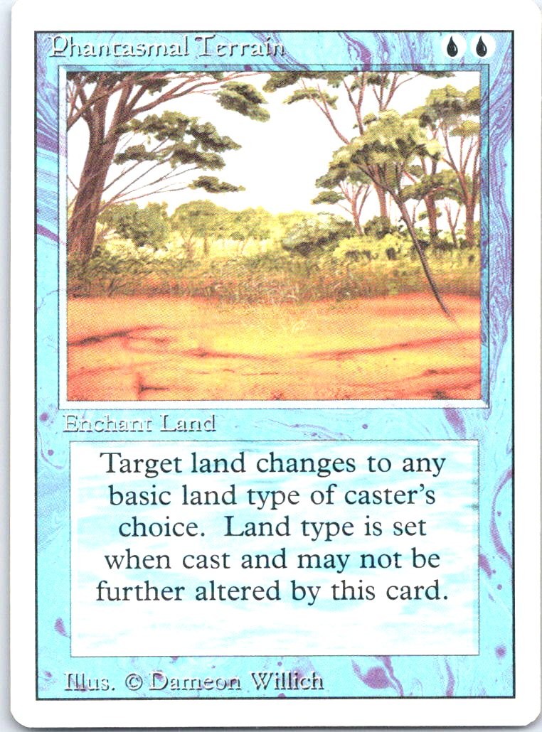 # Phantasmal Terrain MTG Revised Edition Common
