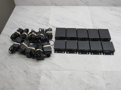 5 LOT - MCM Custom Audio VGA over CAT5 Kit 5x Receiver 5x Transmitter + Adapters
