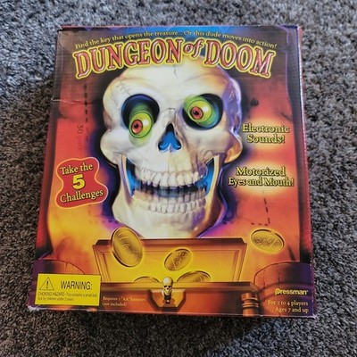 Dungeon of Doom Pressman Board Game Animated Skull Game Complete NEW BOX IS OPEN