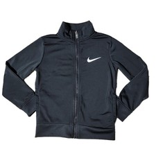 Kids Nike Track Jacket 3-4 Years Black Full Zip Long Sleeve Athletic Activewear