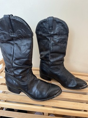Black Durango Leather Slouch Cowboy Boots Amazon.com | Durango Women main image 3