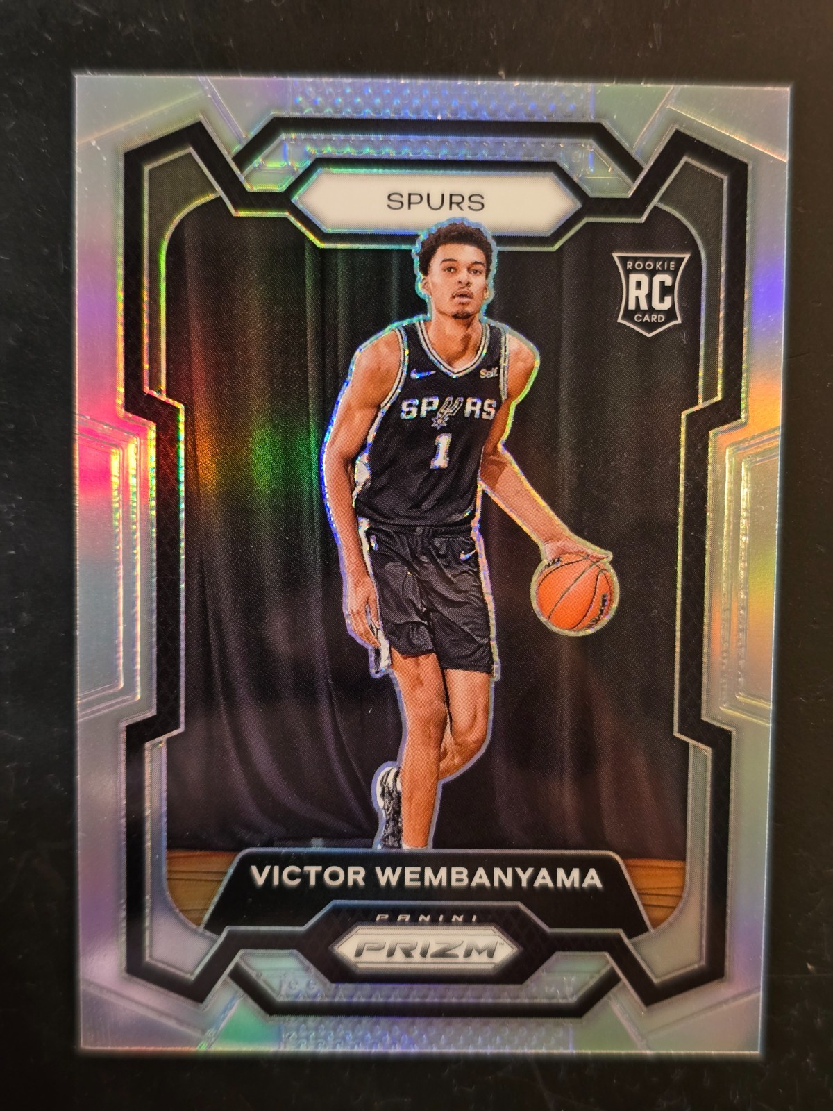 🔥 2023 PANINI PRIZM VICTOR WEMBANYAMA #136 SILVER PRIZM ROOKIE RC CARD 🔥