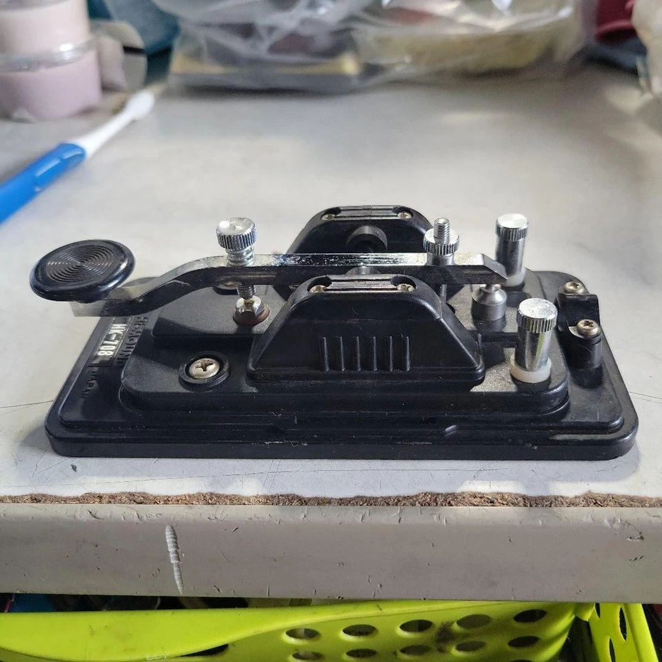 Hi Mound HK-708 Morse Code Key Telegraph Key Vintage Japan Collectible D973 - Image 3 of 4