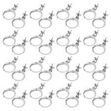 40 Pcs Round Earring Hooks Lever Back Earrings French Components