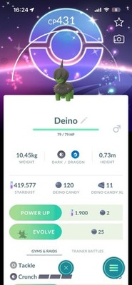 Pokémon  Go - Shiny Deino Special Background - Mini PTC - Read Description