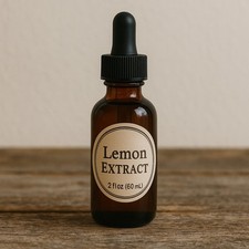 Handcrafted Lemon Extract - 2oz