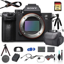 Sony Alpha a7 III Mirrorless Digital Camera Body Only Bundle - With Bag,