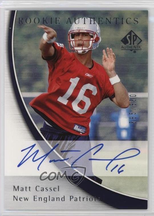 2005 SP Authentic Rookie Authentics /850 Matt Cassel #217 Rookie Auto RC 04zq