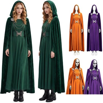 Avengers: Doomsday Latverian Witch Cosplay Party Fancy Dress Cape Halloween Suit