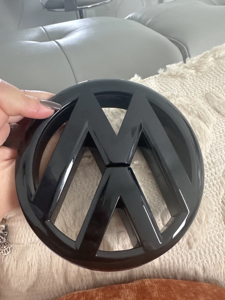 Conjunto emblema insignia delantera y trasera negro brillante para VW Volkswagen MK6 GTI GOLF6 Foto 3 de 4