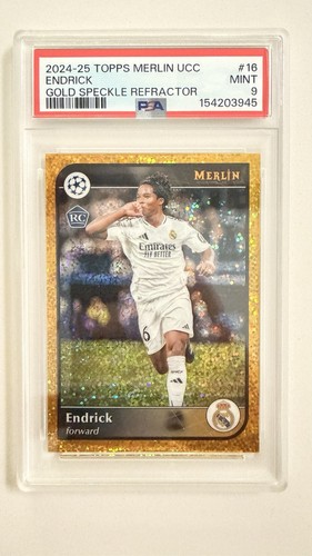 Endrick [Refractor] #16 2024 Topps Merlin UEFA card