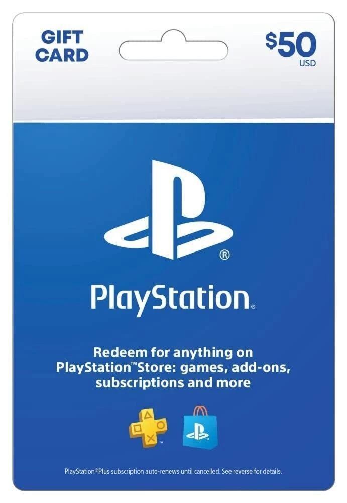 Sony Playstation Store $50 Psn Gift Card - Ps5 Ps4 Ps3.gift | Ebay..