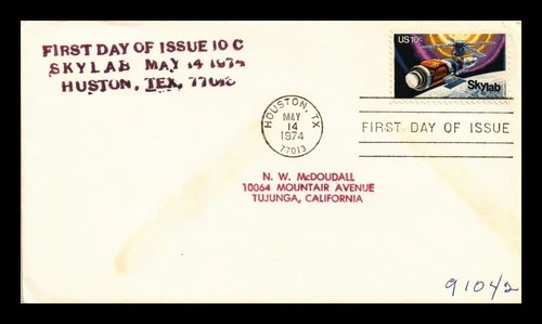 DR JIM STAMPS US COVER SKYLAB SPACE FIRST DAY ISSUE SCOTT 1529 HOUSTON TEXAS