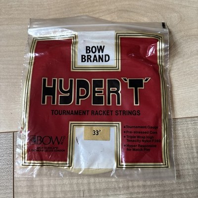 Vintage Bow Brand Hyper T Tournament Gauge 33Ft Tennis Racket String