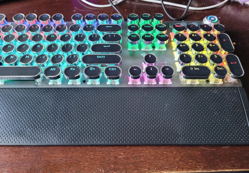 AUAL Typewriter Style F2088 Game Mechanical Keyboard USB Wired - Image 3 of 4