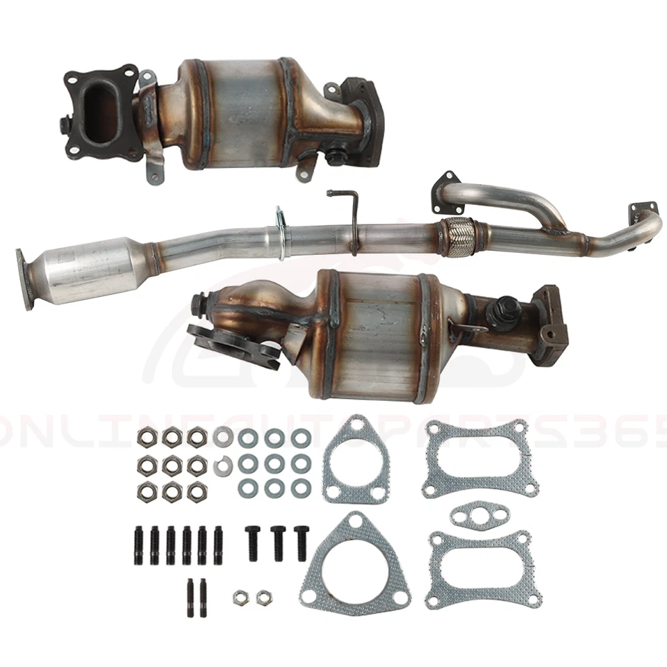 All 3 Catalytic Converters For 2016-2019 Honda Pilot 3.5L With Flex - Изображение 2 из 4