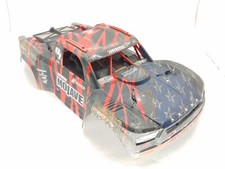 Arrma Mojave 6S BLX V2 1/7 Trophy Truck Body w/ Cage Interior Decals RED Bashe