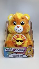 COLOR SPLASH Care Bears FUNSHINE BEAR 14" Plush Sunshine Belly Badge NEW  