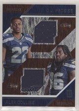 2016 Unparalleled RPS Rookie Dual Memorabilia /149 CJ Prosise Alex Collins 03rx