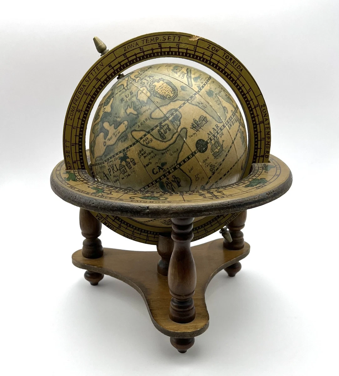 古董世界地球仪、天体地球仪旋转| eBay