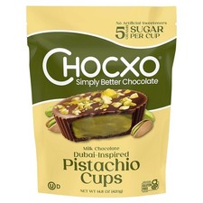 Milk Chocolate Pistachio Cups, Dubai Inspired, 14.8oz Bag
