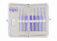 Tulip Etimo Murasaki Crochet Hook Set Cushion Grip Japan New TEM-001