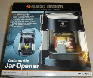 BLACK & DECKER STAINLESS AUTOMATIC JAR OPENER NEW!