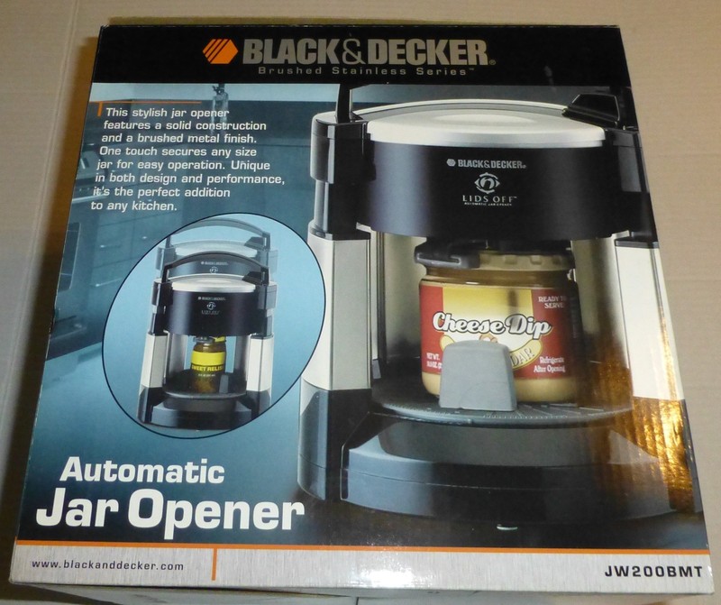 BLACK & DECKER STAINLESS AUTOMATIC JAR OPENER NEW!