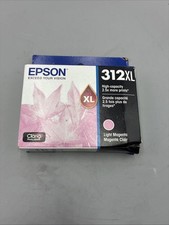 Genuine Epson 312XL Light Magenta Ink Cart T312XL320S High-Capacity Exp 09/24