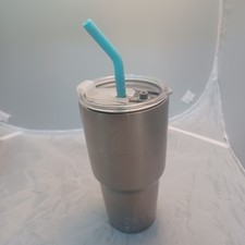 Yeti Rambler Insulated 30oz Stainless, Replacement Flip Lid, Stainless Straw
