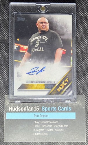 Samoa Joe card from 2016 Topps WWE NXT Wrestling Autograph